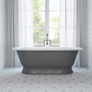 Atrium White Carrara & Thassos 15.75x15.75 Honed Decorative Marble Mosaic