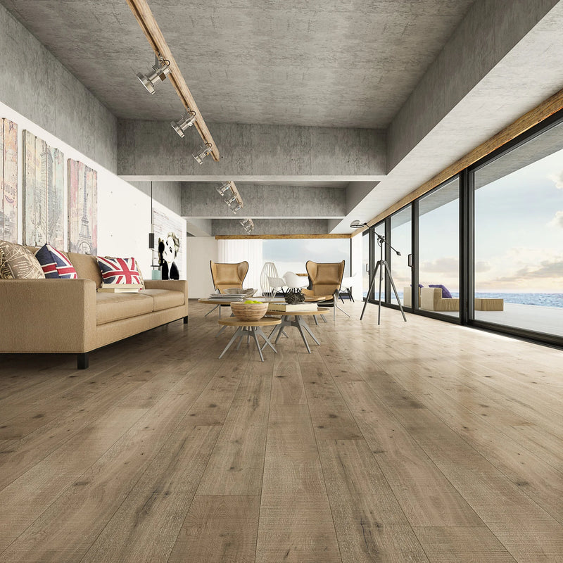 Audere Native Birch 9xRL(24-73) Wirebrushed UV Lacquer Oak Engineered Hardwood Flooring