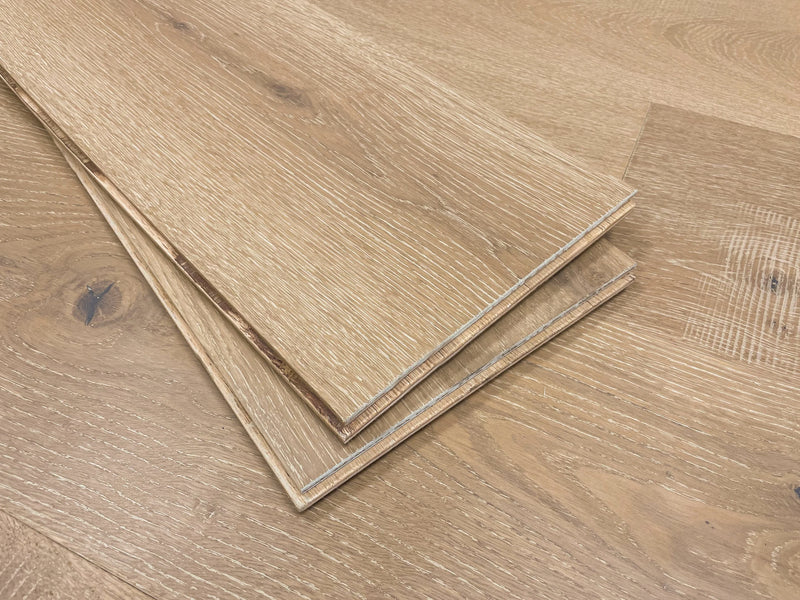 Audere Native Birch 9xRL(24-73) Wirebrushed UV Lacquer Oak Engineered Hardwood Flooring