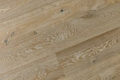 Audere Rich Ecru 9xRL(24-73) Wirebrushed UV Lacquer Oak Engineered Hardwood Flooring