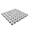 Aurora Basket Weave 12x12 Marble Mosaic
