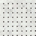 Aurora Basket Weave 12x12 Marble Mosaic