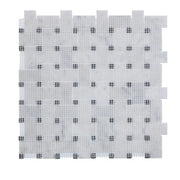 Aurora Basket Weave 12x12 Marble Mosaic