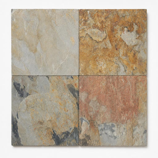 Autumn 16x16 Gauged Slate Tile close-up