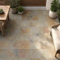 Autumn 16x16 Gauged Slate Tile — Covered Patio floor