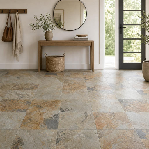 Autumn 16x16 Gauged Slate Tile — Foyer floor