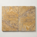Autumn Leaves Scabos Travertine Tumbled 16 x 24 x 1.25 Paver 16x24 close-up