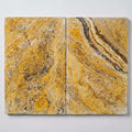 Autumn Leaves Scabos Travertine Tumbled 16 x 24 x 2 Double Modern Coping 16x24 close-up