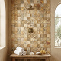 Autumn Leaves Scabos Travertine Wavy 2 x 2 Mosaic 2x2 — Spa spa interior