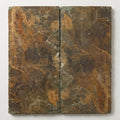 Autumn Mix (California Gold) Slate Natural 10 x 24 x 2 Slate Wall Cap Cap 12x24 close-up