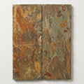 Autumn Mix (California Gold) Slate Natural 8 x 24 x 2 Slate Wall Cap Cap 8x24 close-up