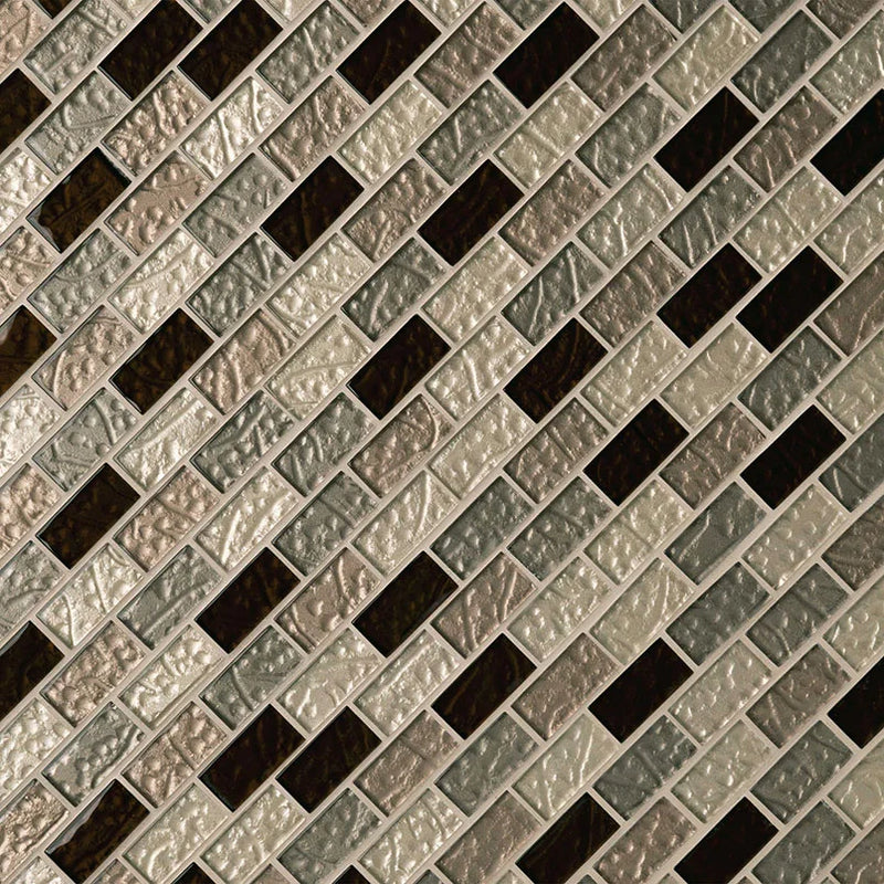 Ayres Blend 1x2 Misc. Glass Mosaic Tile