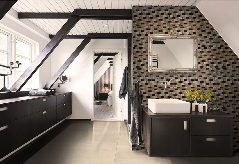 Ayres Blend 1x2 Misc. Glass Mosaic Tile