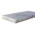 Silver Travertine Tumbled 16 x 24 x 2 Double Modern Coping