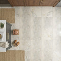 Azul Pietra Marble Tile 24x24 Honed, Filled — Kitchen floor