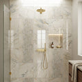 Azul Pietra Marble Tile 24x24 Polished — Bathroom shower wall