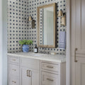 Azula Floret Polished Pattern Marble Mosaic Tile