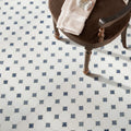 Azula Floret Polished Pattern Marble Mosaic Tile