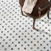 Azula Floret Polished Pattern Marble Mosaic Tile