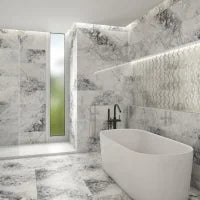 Baikal Blue 3.7x23.6 Rodapie Porcelain Trim