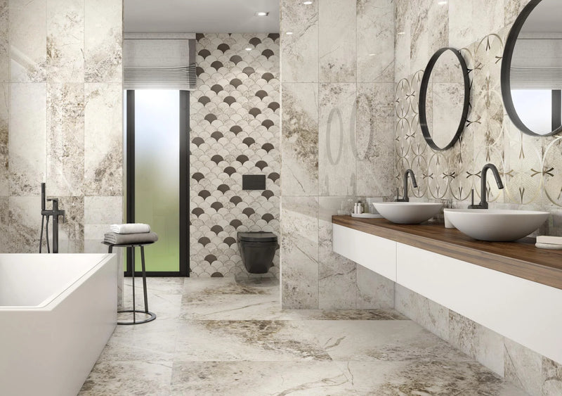 Baikal Warm 35.4x35.4 Satin Porcelain Tile