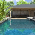 Bali Negro Bullnose 5.8x5.8 Ceramic Trim
