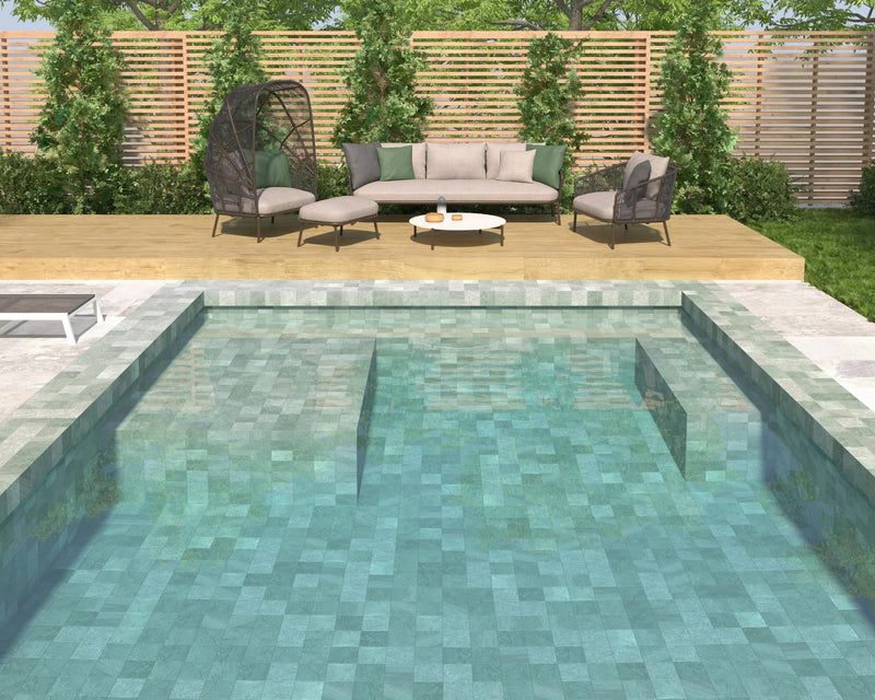 Bali Verde Bullnose 5.8x5.8 Ceramic Trim