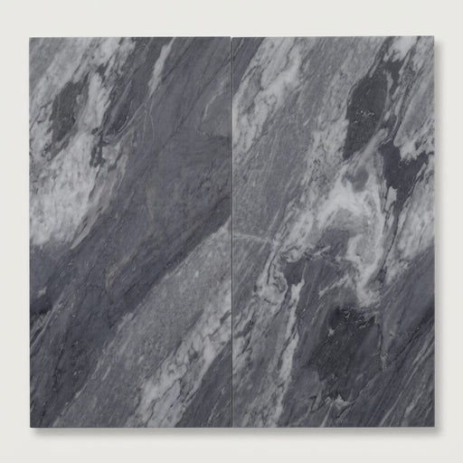 Bardiglio 12x24x3/8 Polished Marble Tile close-up