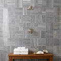 Bardiglio 2x2 Mesh Polished Marble Mosaic — Spa spa interior