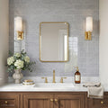 Bardiglio 4x16x3/8 Polished Marble Tile — Bathroom wall