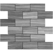 Bardiglio Polished Mini Brick Marble Mosaic
