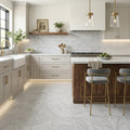Bardiglio Imperiale (Italian) Marble 12x24 Polished/Honed Tile — Kitchen floor