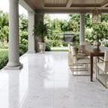 Bardiglio Imperiale (Italian) Marble 18x18 Polished/Honed Tile — Covered Patio floor