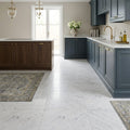 Bardiglio Imperiale (Italian) Marble 18x18 Polished/Honed Tile — Kitchen floor
