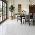 Bardiglio Imperiale (Italian) Marble 18x18 Polished/Honed Tile — Living Room floor