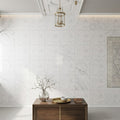 Bardiglio Nuvolato (Italian) Bardiglio Imperiale Marble 12x12 Polished/Honed Tile — Hallway floor