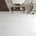 Bardiglio Nuvolato (Italian) Bardiglio Imperiale Marble 24x24 Polished/Honed Tile — Foyer floor