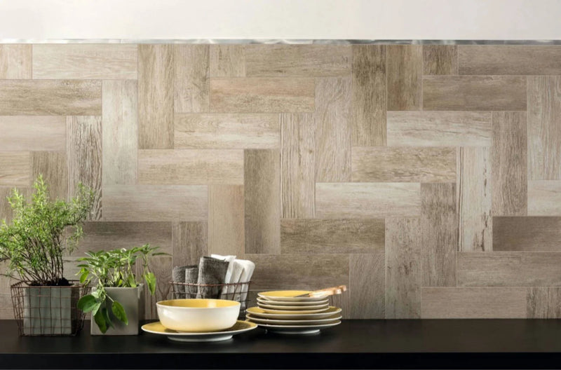 Barn Wood Brown 4x13 Porcelain Tile