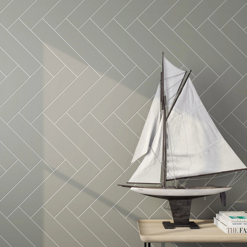 Baseline TenderGray 4x10 Matte Ceramic Wall Tile