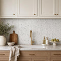Bati 1x1 Marble Mosaic Tile — Kitchen backsplash