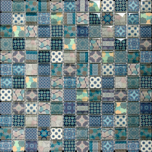 Bati VEBL46 1x1 Brick Joint Glass Mosaic Tile