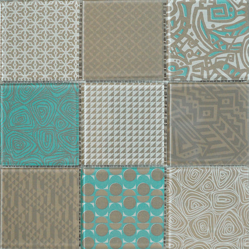 Bati 4x4 Glass Mosaic Tile