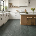 Bayside Ocean Slate Natural 12 x 24 x 2 Slate Wall Cap Cap 12x24 tile — Kitchen floor