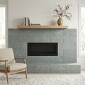 Bayside Ocean Slate Natural 12 x 24 x 2 Slate Wall Cap Cap 12x24 tile — Living Room fireplace surround