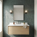 Bayside Ocean Slate Natural 16 x 24 x 2 Slate Wall Cap Cap 16x24 tile — Bathroom vanity wall