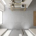 Bayside Ocean Slate Natural 21 x 21 x 2 Slate Column Cap Cap 20x20 tile — Foyer floor
