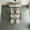 Bayside Ocean Slate Natural 24 x 24 x 2 Slate Column Cap Cap 24x24 tile — Dining Room floor
