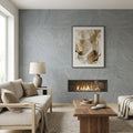 Bayside Ocean Slate Natural 24 x 24 x 2 Slate Column Cap Cap 24x24 tile — Living Room feature wall
