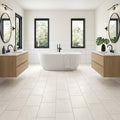 Beach White Surf 11x22 Porcelain Tile 12x24 — Bathroom floor