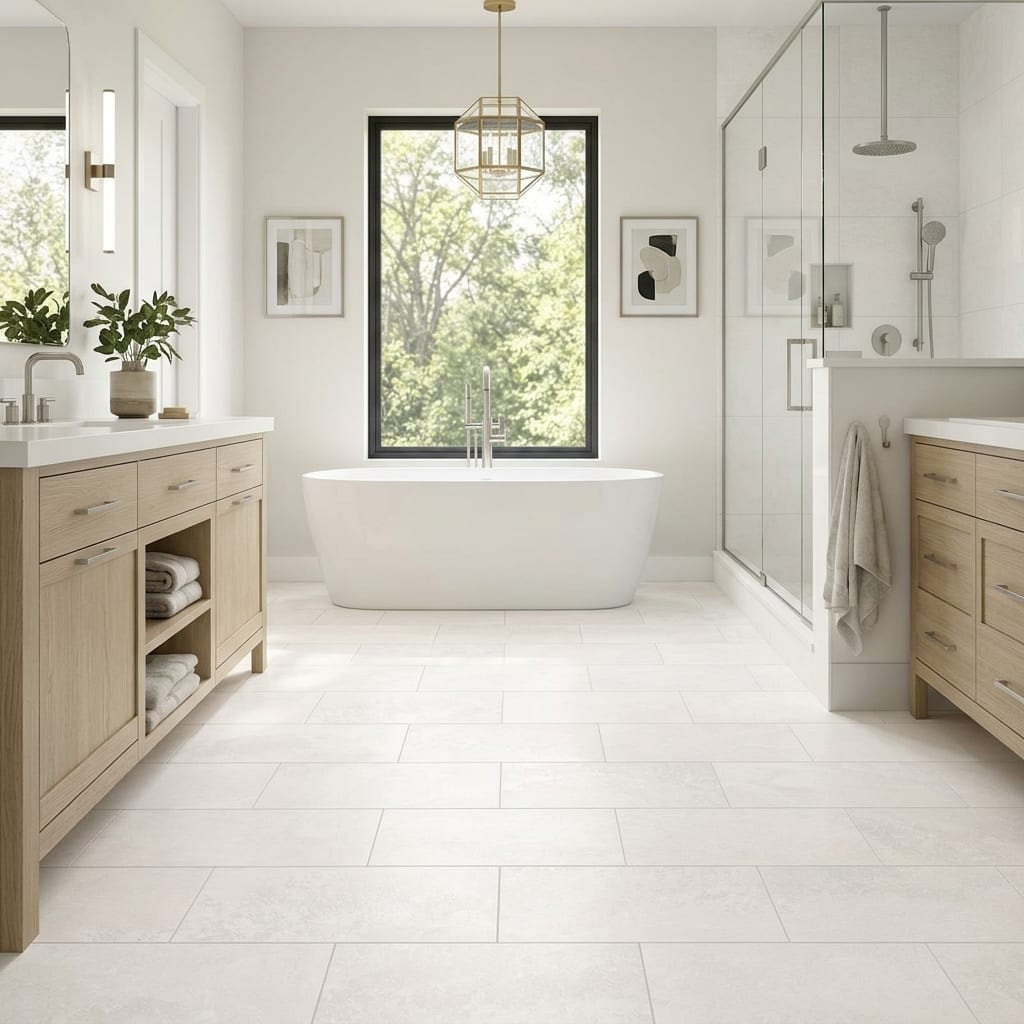 Beach White Surf 11x22 Porcelain Tile — Solidshape